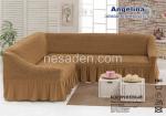 Чехол для мягкой мебели (на угловой диван) (диз.: 210 коричневый)