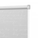 Рулонная штора ролло Письмо, белый  (ax-200007-gr)