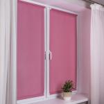 Рулонная штора эконом Сантайм Лен, розовый  (df-200200-gr)