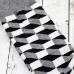 Носки "Bricks 3D" Черно-белые