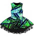 Платье ПЛ-13119/1-4 зеленый хамелеон Blue Jasmine