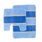 SERA (голубой) Комплект ковриков для ванной 2 предмета (полипропилен)