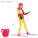Кукла модель «София» на лыжах, МИКС, в пакете