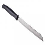 Tramontina Athus Нож для хлеба 18 см, черная ручка 23082/007