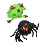LASTIKS игрушка-антистресс в виде паука/лягушки, полимер, 14х9  см, 2 дизайна