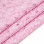 Ткань вышитая в нарезке арт.750-7 цв.2 (133) розовый шир.150 см уп.5 м