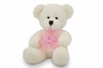 Мягкая игрушка Медвежонок Кавьяр розовый цветок, 24/33 см, 60 шт., 09134A24