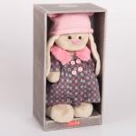 Мягкая игрушка Зайка Ми в пальто и розовой шапке (большой), 6 шт., StM-197