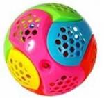 "Сумасшедший танцующий мяч" разноцветный (звук, цвет, вибрация), множество отверстий