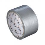 ЕРМАК Лента клейкая армированная серебряная 48 мм х 10м, инд.упаковка, К-0404
