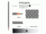 Карандаш чернографитовый ArtGraphix. Шашечки НВ (пластиковый корпус)