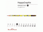 Карандаш чернографитовый Happy Graphix Енот на самокате НВ