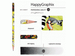 Карандаш чернографитовый Happy Graphix Енот на самокате НВ