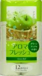 FUJIEDA SEISHI Туалетная бумага двухслойная, аромат зеленого яблока, 25 м, 12 рулонов