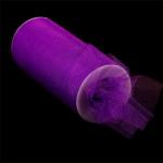 Фатин средней жесткости в шпульках блестящий,100% нейлон, арт.TBY.C шир.150мм цв.12 фиолетовый уп.22.86м