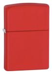 Зажигалка Zippo Red Matte, латунь/сталь, красная, матовая, 36x12x56 мм