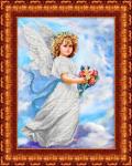 КБА 4013 Ангел в облаках - схема для вышивания (Каролинка)