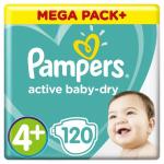 *СПЕЦЦЕНА PAMPERS Подгузники Active Baby-Dry Maxi Plus (10-15 кг) Упаковка 120