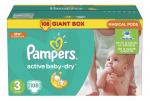 PAMPERS Подгузники Active Baby-Dry Midi (5-9 кг) Упаковка 108