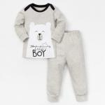 Комплект Крошка Я: джемпер, брюки "Baby bear", серый, р.30, рост 98-104 см