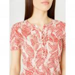 Женская блуза арт. 714-1, бежево-красная