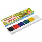 CLIP STUDIO Краски акварельные медовые 6 цветов без кисточки в картонной упаковке