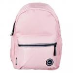 Рюкзак подростковый, 40x28x16см, 1 отд., 3 кармана, уплотненные лямки, гладкий нейлон, розовый