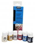 "PEBEO" Набор красок для светлых тканей с микро-глиттером Setacolor 753416 6 цв. 20 мл