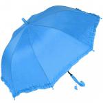 Зонт-трость детский однотонный. Голубой