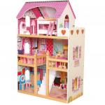Дом для куклы DH603 деревянный с набором мебели в/к