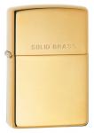 Зажигалка Zippo с покрытием High Polish Brass, латунь/сталь, золотистая, глянцевая, 36x12x56 мм