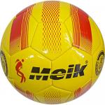 B31315-4 Мяч футбольный "Meik-078" 2-слоя, (желтый), TPU+PVC 2.7, 410-420 гр., машинная сшивка