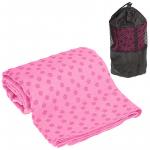 C28849-4 Полотенце для Йоги 183х63 (розовое) с сумкой для переноски