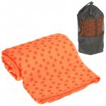 C28849-5 Полотенце для Йоги 183х63 (оранжевое) с сумкой для переноски