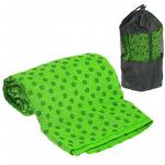 C28849-6 Полотенце для Йоги 183х63 (зеленое) с сумкой для переноски