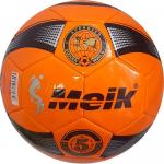 B31316-4 Мяч футбольный "Meik-054" 2-слоя, (оранжевый), TPU+PVC 2.7, 410-420 гр., машинная сшивка