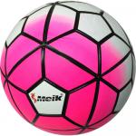 D26074-4 Мяч футбольный "Meik-100" (розовый) 4-слоя, TPU+PVC 3.2,  410-450 гр., машинная сшивка