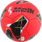 B31318-1 Мяч футбольный "Meik-068" 2-слоя, (красный), TPU+PVC 2.7, 410-420 гр., машинная сшивка