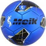 B31318-3 Мяч футбольный "Meik-068" 2-слоя, (синий), TPU+PVC 2.7, 410-420 гр., машинная сшивка