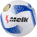B31235 Мяч футбольный "Meik-081-11" 2-слоя, TPU+PVC 2.7, 400-410 гр., машинная сшивка