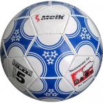 B31324-4 Мяч футбольный "Meik-MK2000" 2-слоя, (белый), TPU+PVC 2.7, 410-420 гр., машинная сшивка