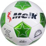 B31314-4 Мяч футбольный "Meik-208A" 2-слоя, (белый), TPU+PVC 2.7, 410-420 гр., машинная сшивка