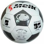 R18023 Мяч футбольный "Meik-3009" 3-слоя PVC 1.6, 300 гр, машинная сшивка