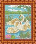 КБЖ 4016 Пара лебедей - схема для вышивания (Каролинка)