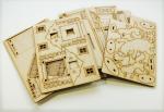 Конструктор 3D деревянный подвижный Lemmo ТЕРЕМОК