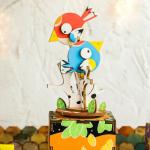 Деревянный 3D конструктор - музыкальная шкатулка Robotime "Птички"