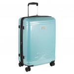 Р1936 (3-ой) голубой (28") пластик ABS чемодан большой