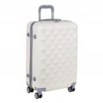 РА006 (2-ой) белый (24") пластикABS чемодан средний