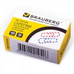 Скрепки BRAUBERG 28 мм с цветными полосками, 100 шт., в карт. коробке, 221534