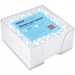 Блок для записи OfficeSpace, 9*9*4,5 см, пластиковый бокс, белый, 153173